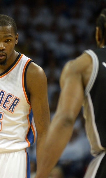 Kevin Durant scores 41, Thunder take Game 4 to even series with Spurs